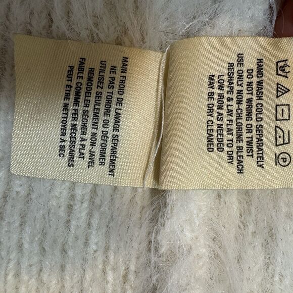 Knitted & Knotted Anthropologie Fuzzy Knit Sweater Cardigan Pockets Women Medium - Picture 11 of 12